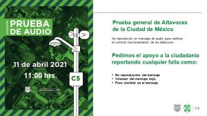 ¡No te asustes! Domingo 11 de abril probarán altavoces de alerta sísmica