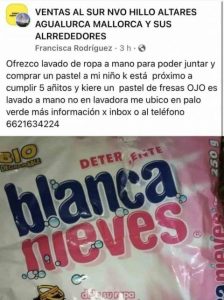 #Viral: Mamá ofrece lavar ropa a mano para poder comprar pastel a su hijo