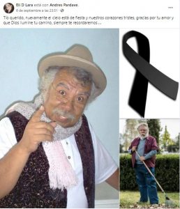 Falleció por causas aún desconocidas, el actor Andrés Pardavé