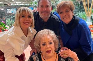Celebra Silvia Pinal su cumpleaños en compañía de su familia... y ¡su novio!