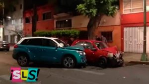 Involucran a hijo de Lupita D'Alessio en un fuerte accidente automovilístico