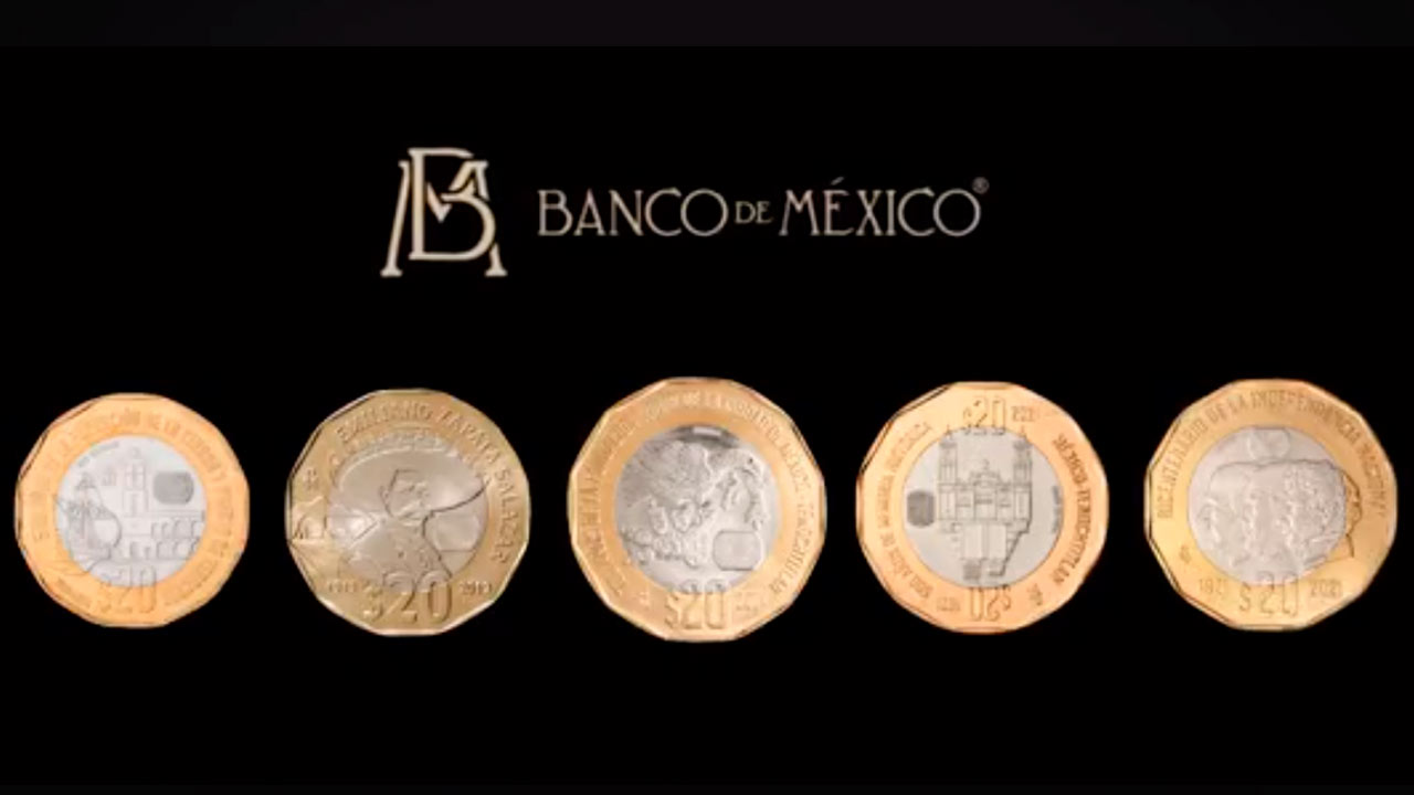 Monedas mexicanas conmemorativas de 20 pesos ganan premio a "Mejor serie 2022"