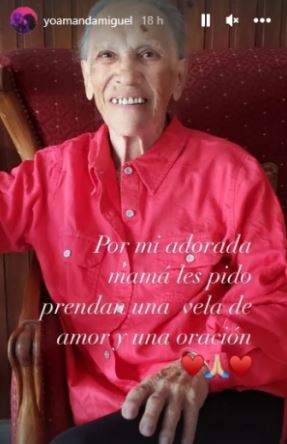 Amanda Miguel se viste nuevamente de luto; falleció su mamá