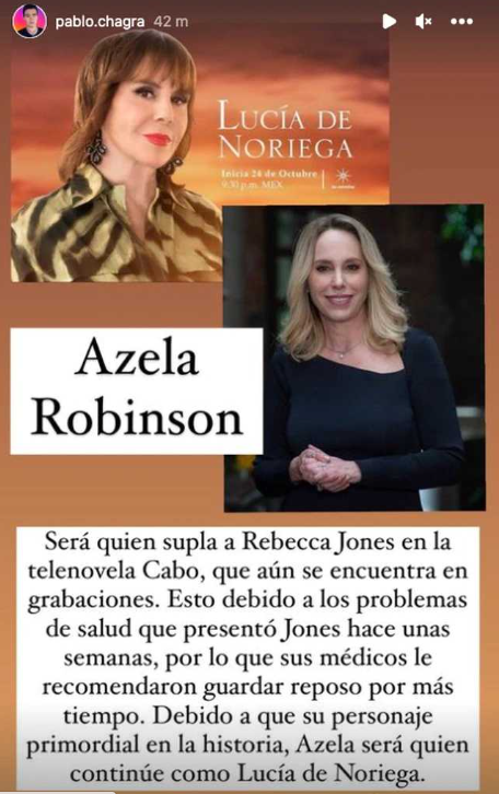 Rebecca Jones podría quedar fuera de la telenovela "Cabo" de Televisa