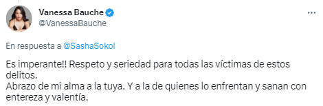 Sasha Sokol responde a supuestos rumores de que perdió un hijo de Luis de Llano