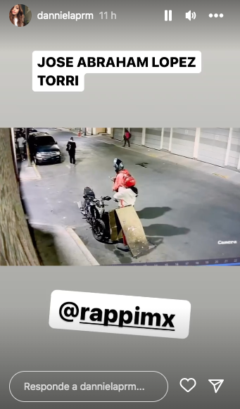 Daniela Parra denuncia que repartidor de Rappi le robó despensa que era para su papá