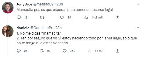 Daniela Parra advierte que no pueden utilizar su nombre ni el de su papá en documental de Alexa Hoffman