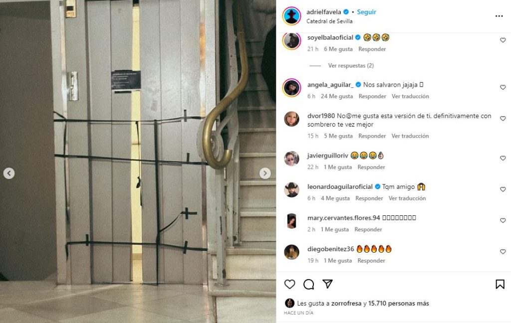 ¡Ángela Aguilar vive momento de terror al quedar atrapada en un elevador!
