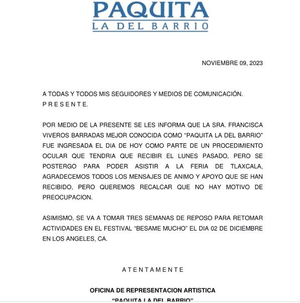 ¡Paquita la del Barrio enciende las alarmas tras aparecer en silla de ruedas!