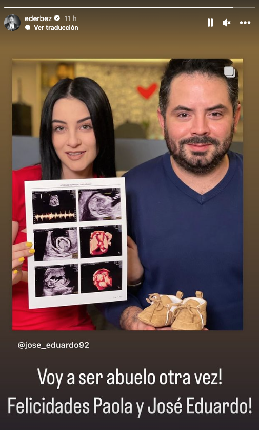 ¡José Eduardo Derbez se convertirá en papá y así reaccionaron sus papás al enterarse!