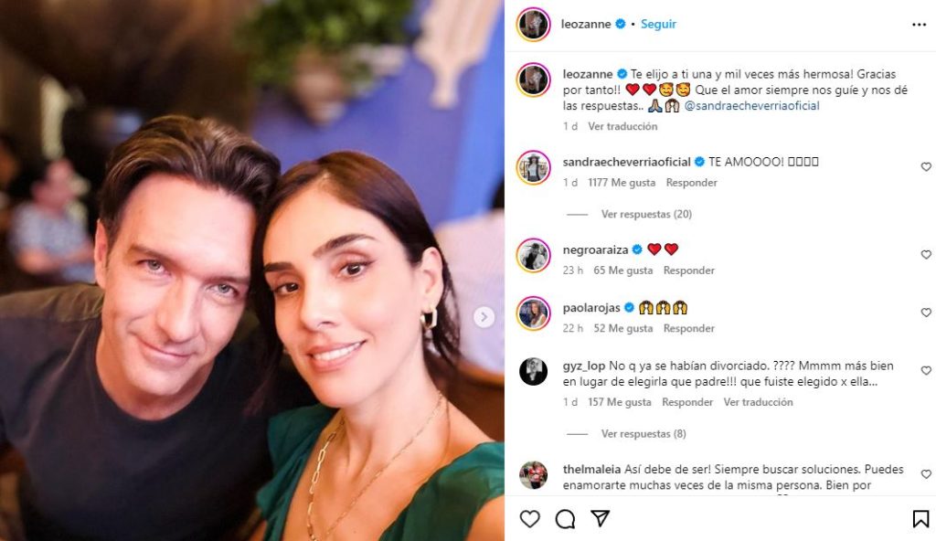 ¡Sandra Echeverría y Leonardo de Lozanne se reconcilian tras dos separaciones!