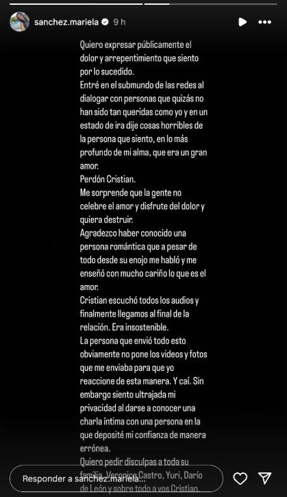 Cristian Castro y Mariela Sánchez vuelven a poner fin a su relación...