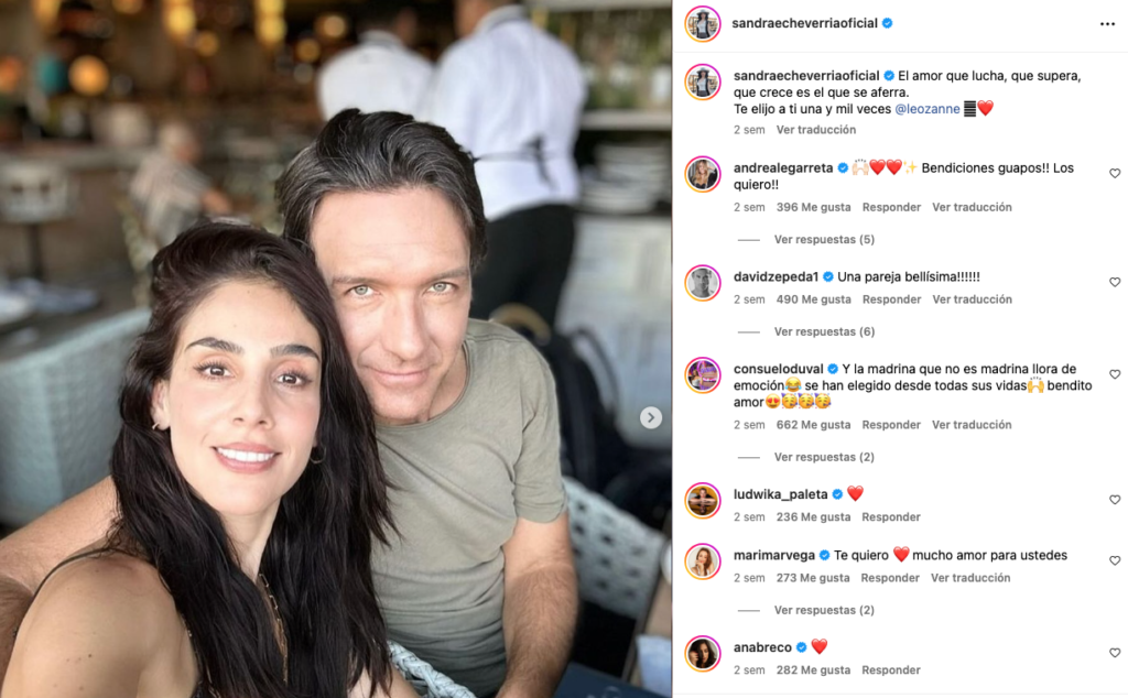 Sandra Echeverría y Leonardo de Lozanne planean renovar sus votos.