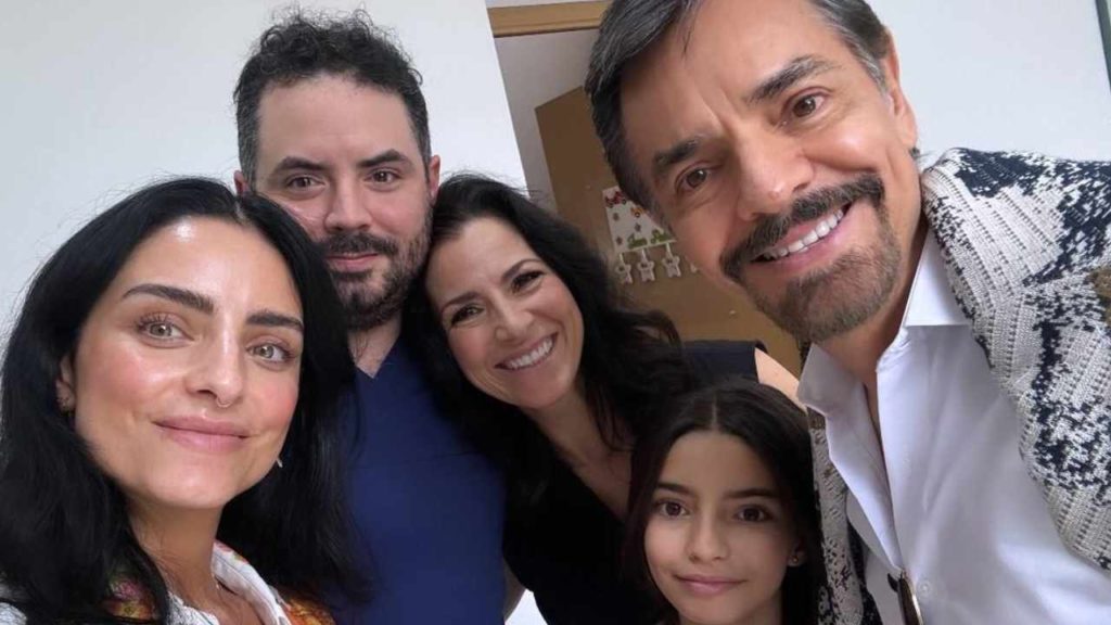 ¡Eugenio Derbez y Victoria Ruffo se reencuentran por el nacimiento de su nieta!